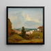 Vista de la Albrechtsburg en Klosterneuburg - Johann Christian Brand — cuadro enmarcado en la pared