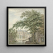 View of the Luxembourg House in Maarssen on the Vecht - Hermanus Petrus Schouten — framed artwork on a wall