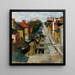 View from Fredrikinkatu - Akseli Gallen-Kallela — framed artwork on a wall