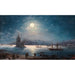 Vista del Bósforo con Santa Sofía y la Torre de la Virgen a la luz de la luna - Ivan Konstantinovich Aivazovsky