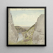 View of Rheingrafenstein in the Nahe Valley - Carl Morgenstern — framed artwork on a wall