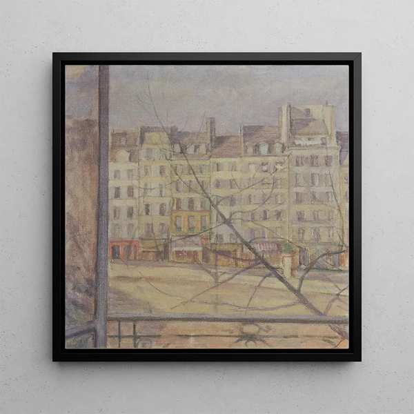 Vue du quai d'Anjou à Paris - Walther Gamerith
