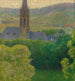 Vista de la iglesia parroquial de Heiligenstadt San Miguel - Carl Moll — vista de la obra