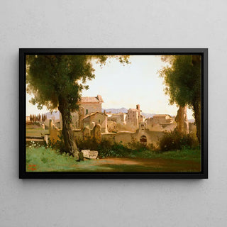 Reproduction tableau | Vue Depuis les Jardins Farnèse, Rome - Jean-Baptiste Camille Corot | Poster - Toile - Aluminium