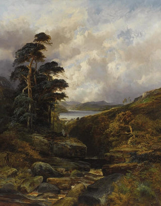WILLIAM MELLOR - A Rushing Gorge in the Highlands.webp