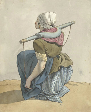 W Barthautz - Zittende vrouw met een juk op haar schouders.webp