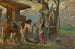 Caballos en el Punto de Agua Esquema - Wacław Pawliszak — vista de la obra