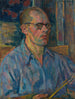 Autorretrato azul - Wacław Wśowicz — vista de la obra
