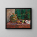 Still life red and green - Wacław Wśowicz — framed artwork on a wall
