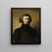 Retrato de Adam Mickiewicz - Władysław Ciesielski — cuadro enmarcado en la pared