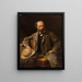Retrato del padre del artista - Władysław Ciesielski — cuadro enmarcado en la pared