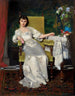 a lady with a rose - Władysław Czachórski — artwork view