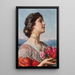 Young Flower Girl - Władysław Czachórski — framed artwork on a wall