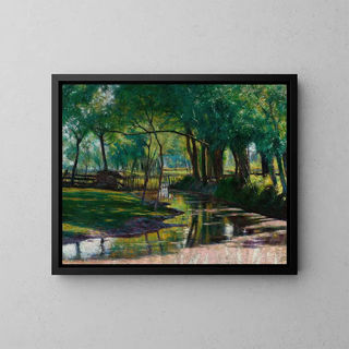 Wadysaw Podkowiski - Green landscape with a stream.webp
