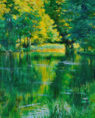 Wadysaw Podkowiski - Lake in a park.webp