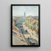Rue Nowy Świat in Warsaw on a summer day - Władysław Podkowiński — framed artwork on a wall