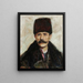 Portrait Painting of Ostaszewski - Władysław Podkowiński — framed artwork on a wall
