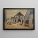 Place du marché à Kazimierz sur la Vistule - Władysław Skoczylas — cuadro enmarcado en la pared