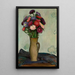 Flowers in a Vase Asters - Władysław Ślewiński — framed artwork on a wall