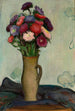 Flowers in a Vase Asters - Władysław Ślewiński — artwork view