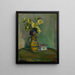 Flores en una jarra amarilla - Władysław Ślewiński — cuadro enmarcado en la pared