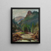Mountain Landscape Painting - Władysław Ślewiński — framed artwork on a wall