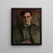 retrato de Stanisław Ignacy Witkiewicz - Władysław Ślewiński — cuadro enmarcado en la pared