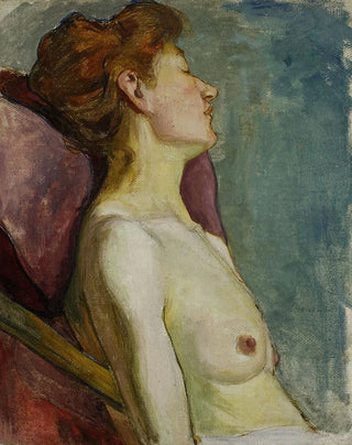 Wadysaw lewiski - Seminude of a seated woman.webp