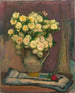 Jarrón con pequeñas rosas blancas - Władysław Ślewiński — vista de la obra
