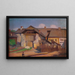 Fragmento de pared y un niño - Władysław Ślewiński — cuadro enmarcado en la pared