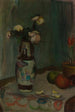 Rosas blancas en un jarrón - Władysław Ślewiński — vista de la obra