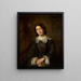 Retrato de la hermana del artista Lucyna Uszczkiewicz - Władysław Łuszczkiewicz — cuadro enmarcado en la pared