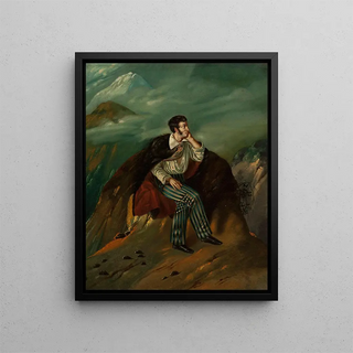 Walenty Wakowicz - Portrait of Adam Mickiewicz on the rock of Judah.webp