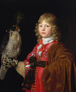 Wallerant Vaillant - Portrait of a Boy with a Falcon.webp