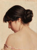 Mujer con cabello recogido - Walter Blackman — vista de la obra
