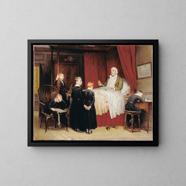 Lessons of the past at Dulwich College - Walter Charles Horsley — framed artwork on a wall