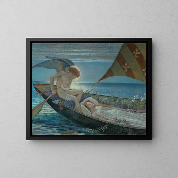 Un viaje de ensueño - Walter Crane — cuadro enmarcado en la pared