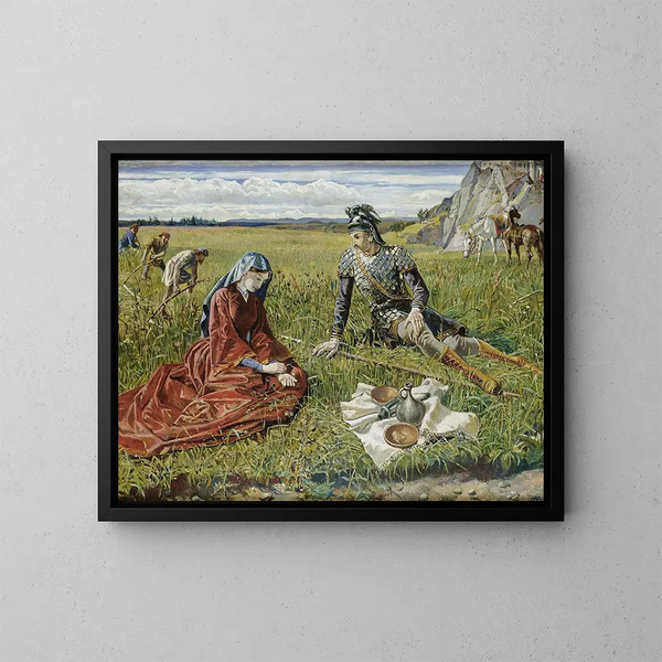 Ruth y Booz - Walter Crane — cuadro enmarcado en la pared