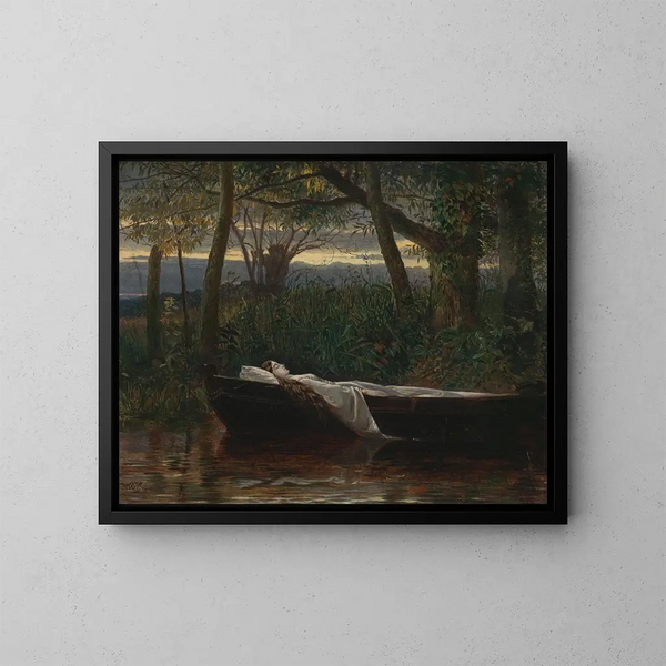 La Dama de Shalott - Walter Crane — cuadro enmarcado en la pared