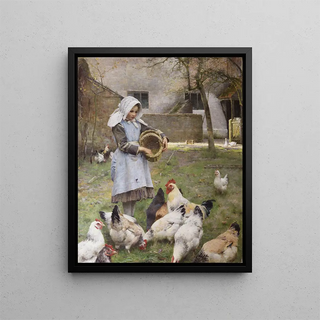 Walter Frederick Osborne - Feeding The Chickens.webp