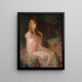 La vestido rosa - Walter G. Ratterman — cuadro enmarcado en la pared