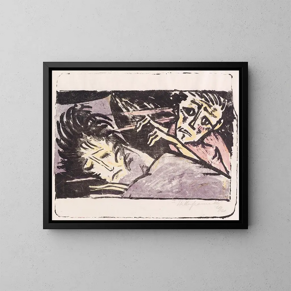 Quel tourment - Walter Gramatt — cuadro enmarcado en la pared