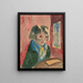 Mujer en la ventana - Walter Gramatt — cuadro enmarcado en la pared