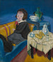 Joven mujer en la mesa Samovar - Walter Gramatt — vista de la obra