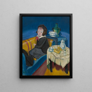 Walter Gramatt - Young Woman at the Table Samovar.webp