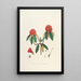 Les Rhododendrons de l'Himalaya de Sikkim Pl08 - Walter Hood Fitch — framed artwork on a wall