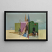 Cohérences, estudio para pintura mural - Walter Kurt Wiemken — cuadro enmarcado en la pared