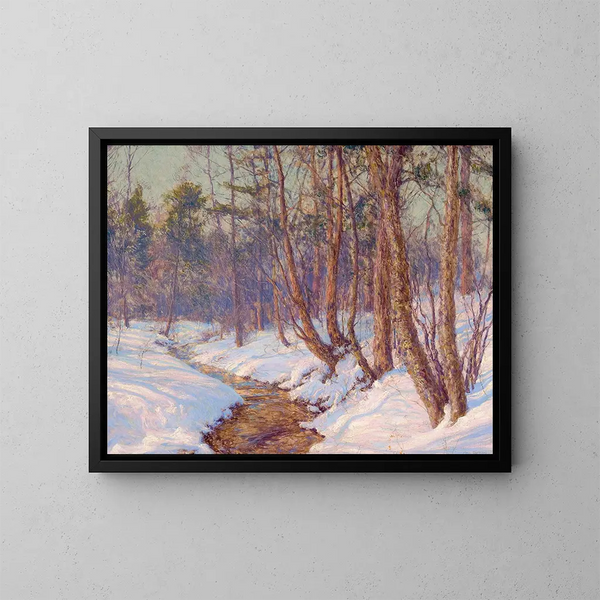 Ruisseau de montaña dans la vallée de Mohawk - Walter Launt Palmer — cuadro enmarcado en la pared