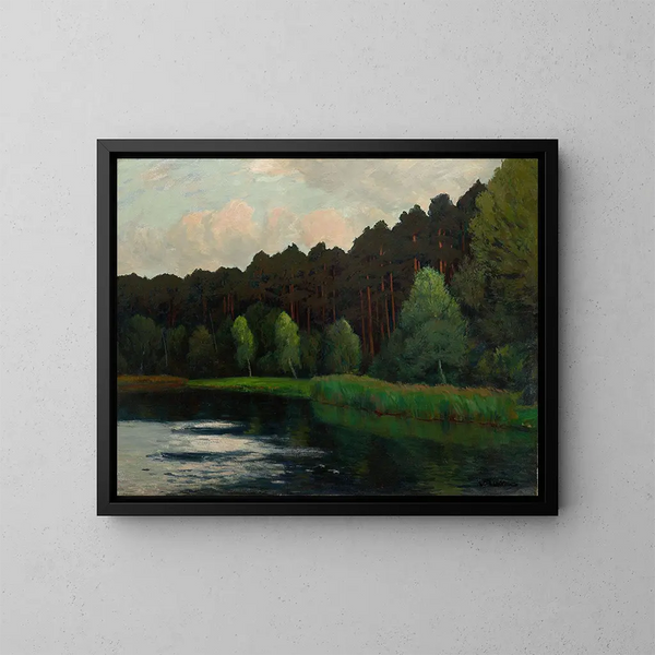 Lago de Müritz - Walter Leistikow — cuadro enmarcado en la pared