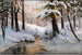 Paisaje de bosque nevado - Walter Moras — vista de la obra